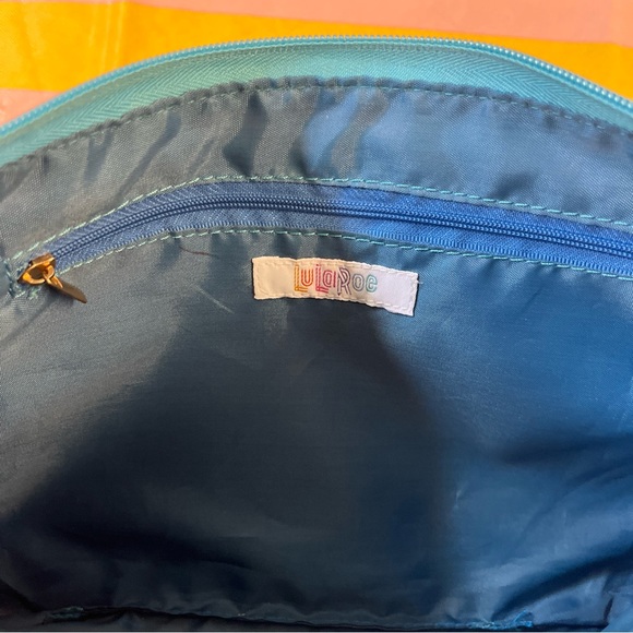 LuLaRoe Leopard Print And Palm Tree Print Cruise Cosmetic Pouch Limited Edition - Picture 5 of 7